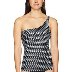 Coastal Blue One Shoulder Tankini